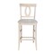 International Concepts Verona Bar Height Stool, 30" Seat Height, Unfinished S-1703 - alternate 2